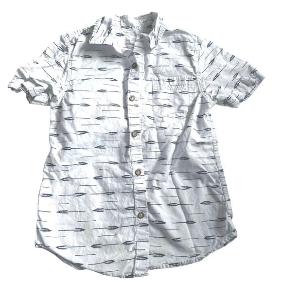 Tucker Tate Kids' Dayton Woven Print Button-up Shirt - Picture 1 of 3